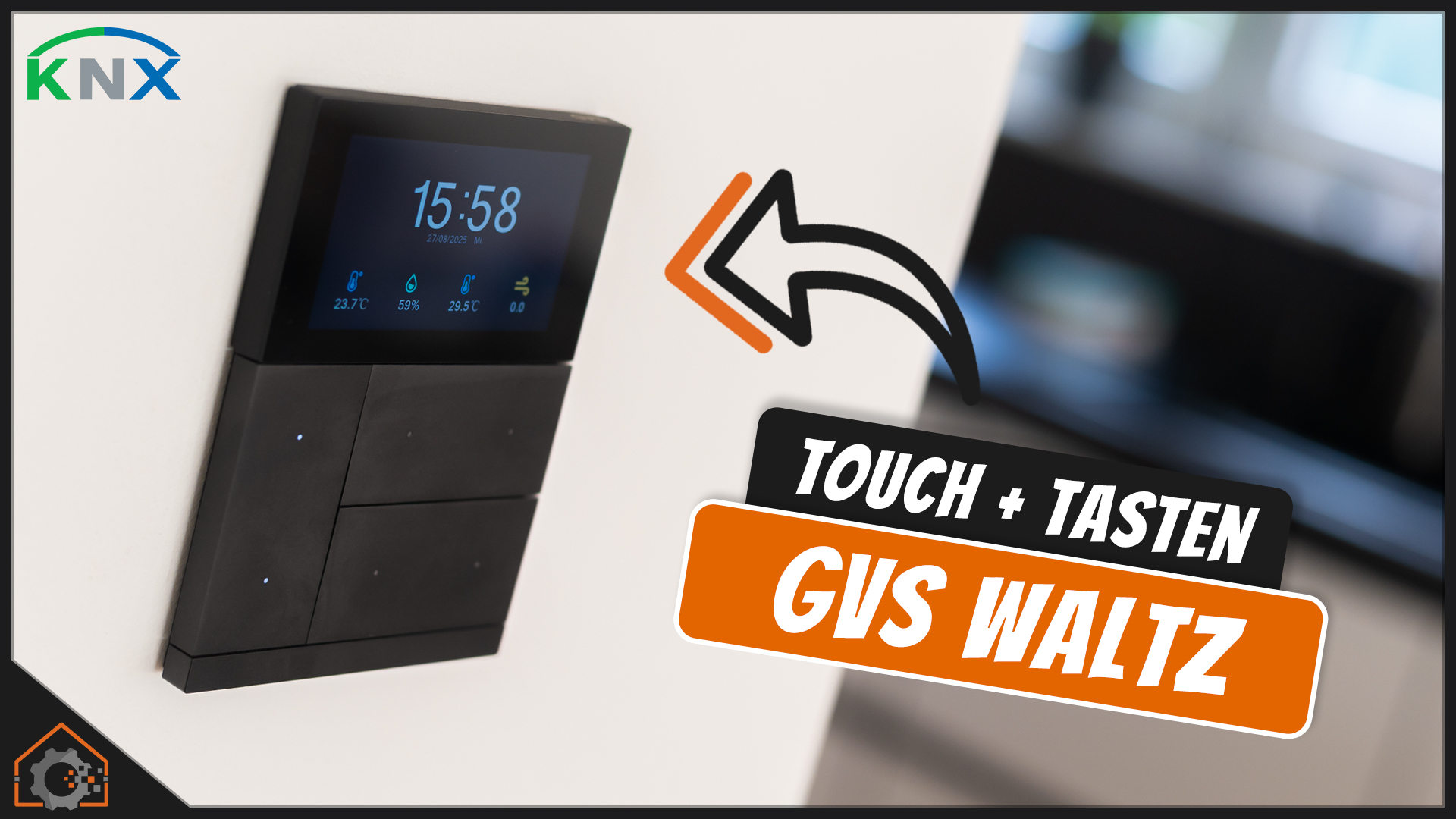 KNX-Taster: GVS WALTZ Touch+ Pad