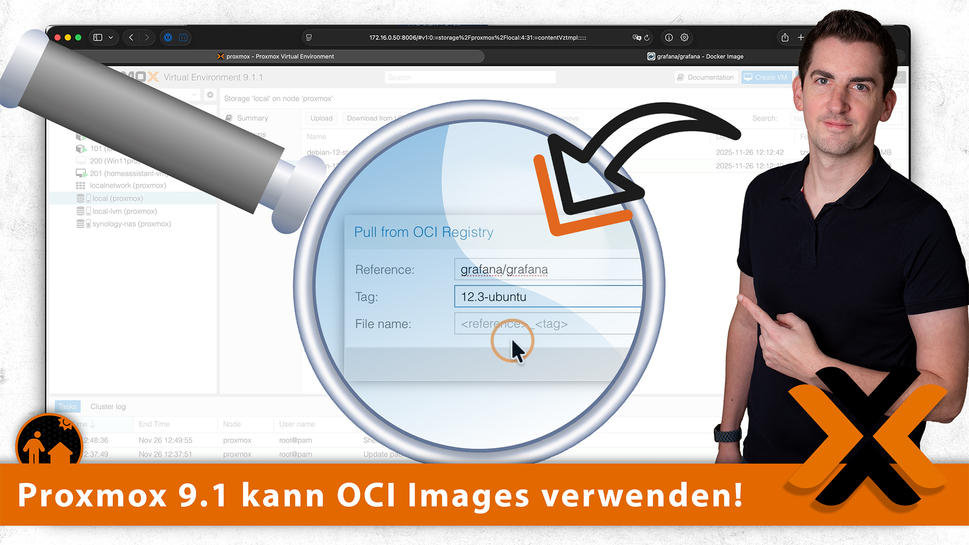 Proxmox 9.1 kann endlich OCI Images verwenden!